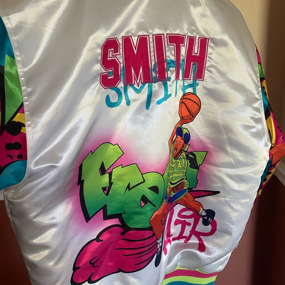 Headgear Classics Men's Fresh Prince Of Bel Air Graffiti Satin Jacket Men's M - Picture 6 of 9